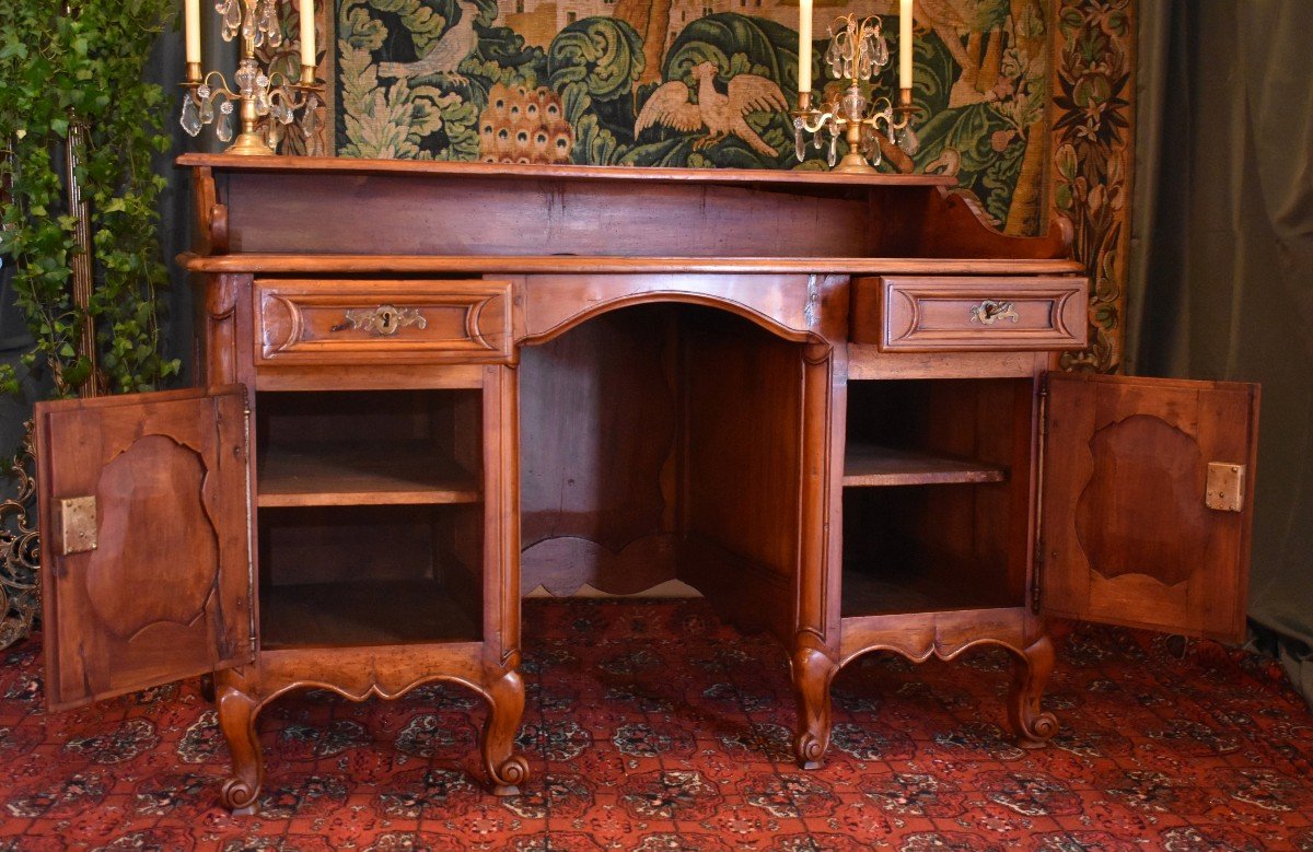 Bureau &agrave; Caissons Epoque XVIII Eme, Bureau De Milieu Epoque Louis XV, Bureau De Changeur-photo-5