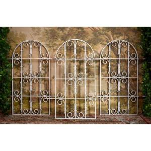 Suite Of Three Wrought Iron Gates, Indoor / Outdoor Gate, Garden Gate, 50s