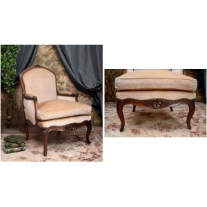  Bergère Provençale Estampillée Jacques  DUBOIS,  reçu maître en 1742, Epoque Louis XV, XVIIIe