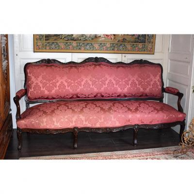 Great Bench Louis XV Style, Sofa, Epoque XIX Eme