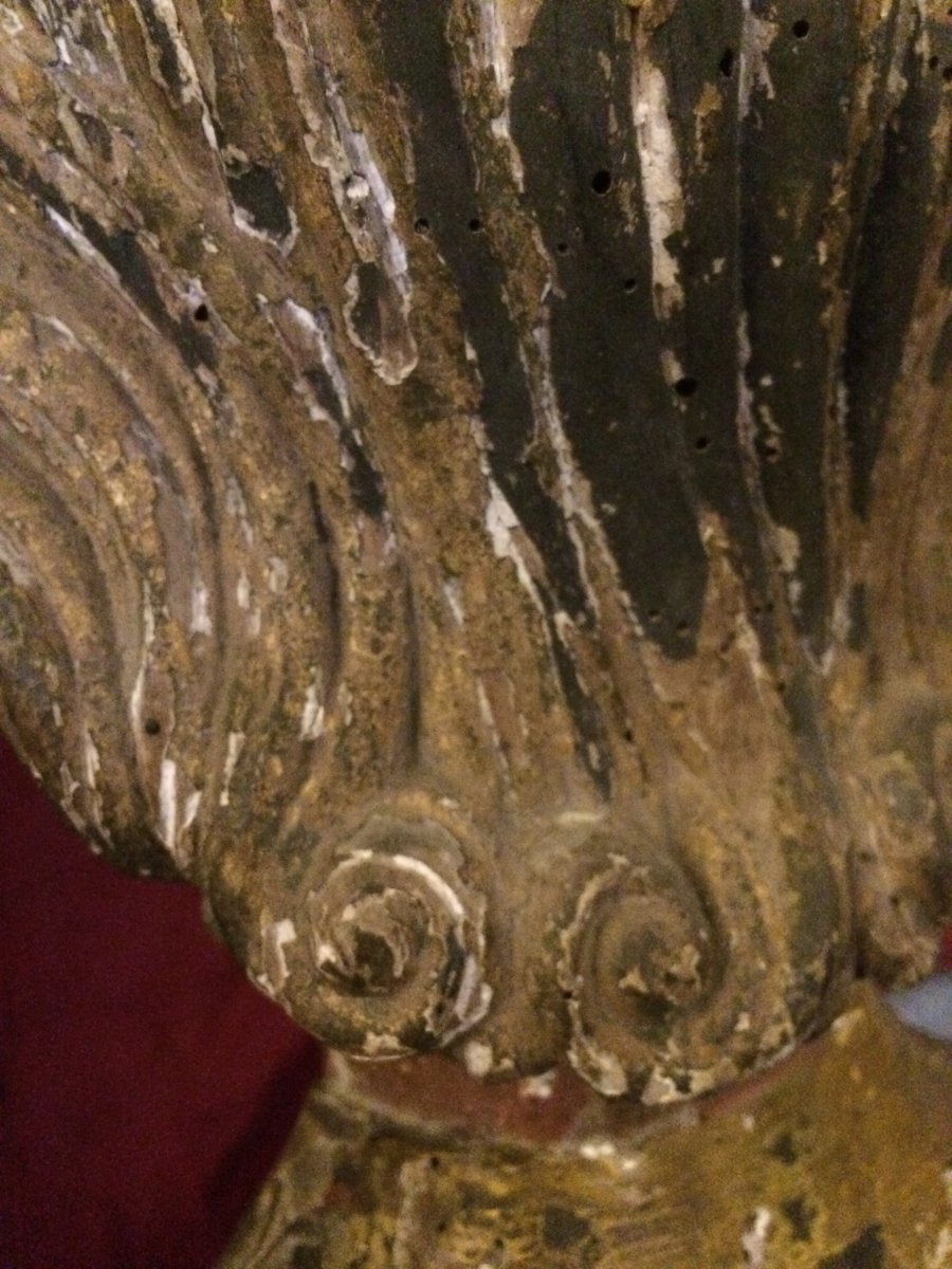 Polychrome Bust Saint Reliquary -photo-1