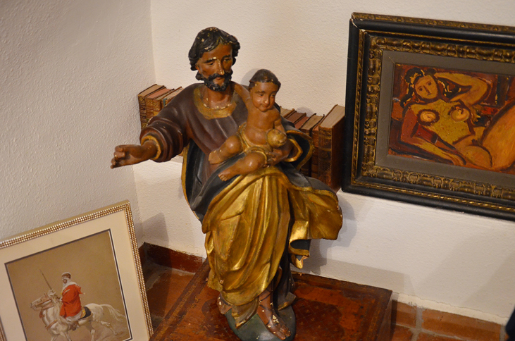 Sculpture De St Joseph En Bois Polychrome 18ème Siècle-photo-2