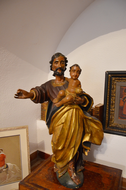 Sculpture De St Joseph En Bois Polychrome 18ème Siècle-photo-3