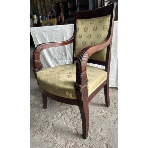 4 Armchairs In The Empire Period Style