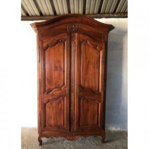 Linen Cabinet In Walnut Louis XV Period