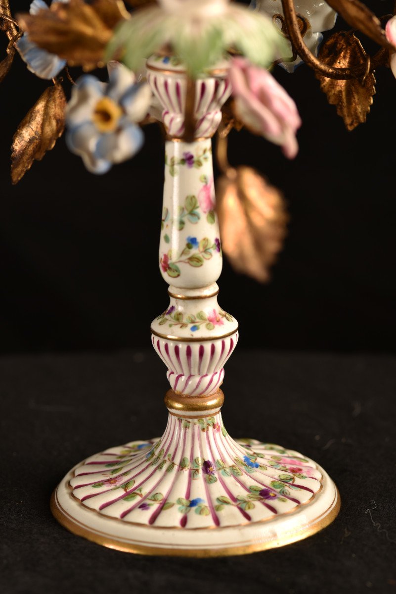 Dresden Porcelain Candlestick. 1900-photo-1