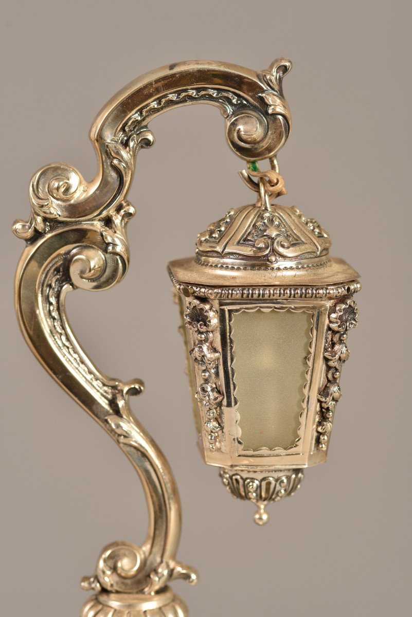 Lanterne En Argent. Style Louis XV.-photo-1