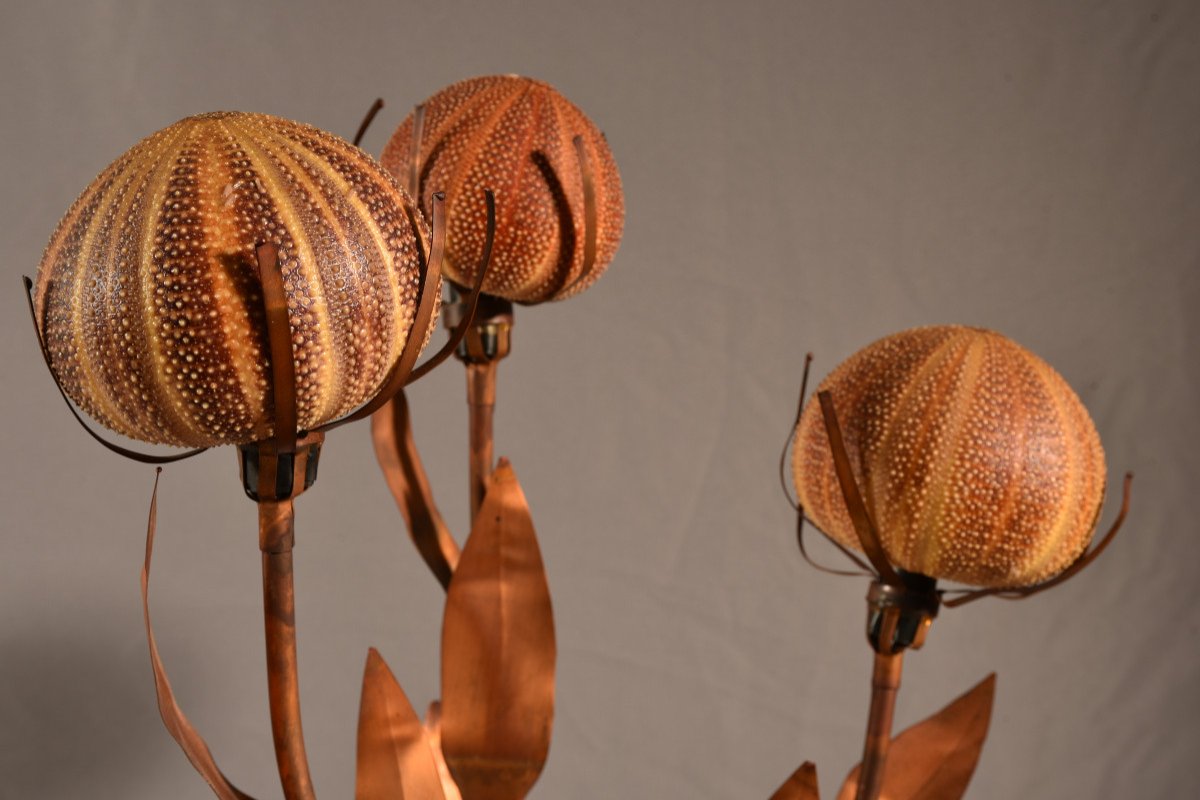 Sea Urchin Lamp. 70s Design. Curtis Jere.-photo-8