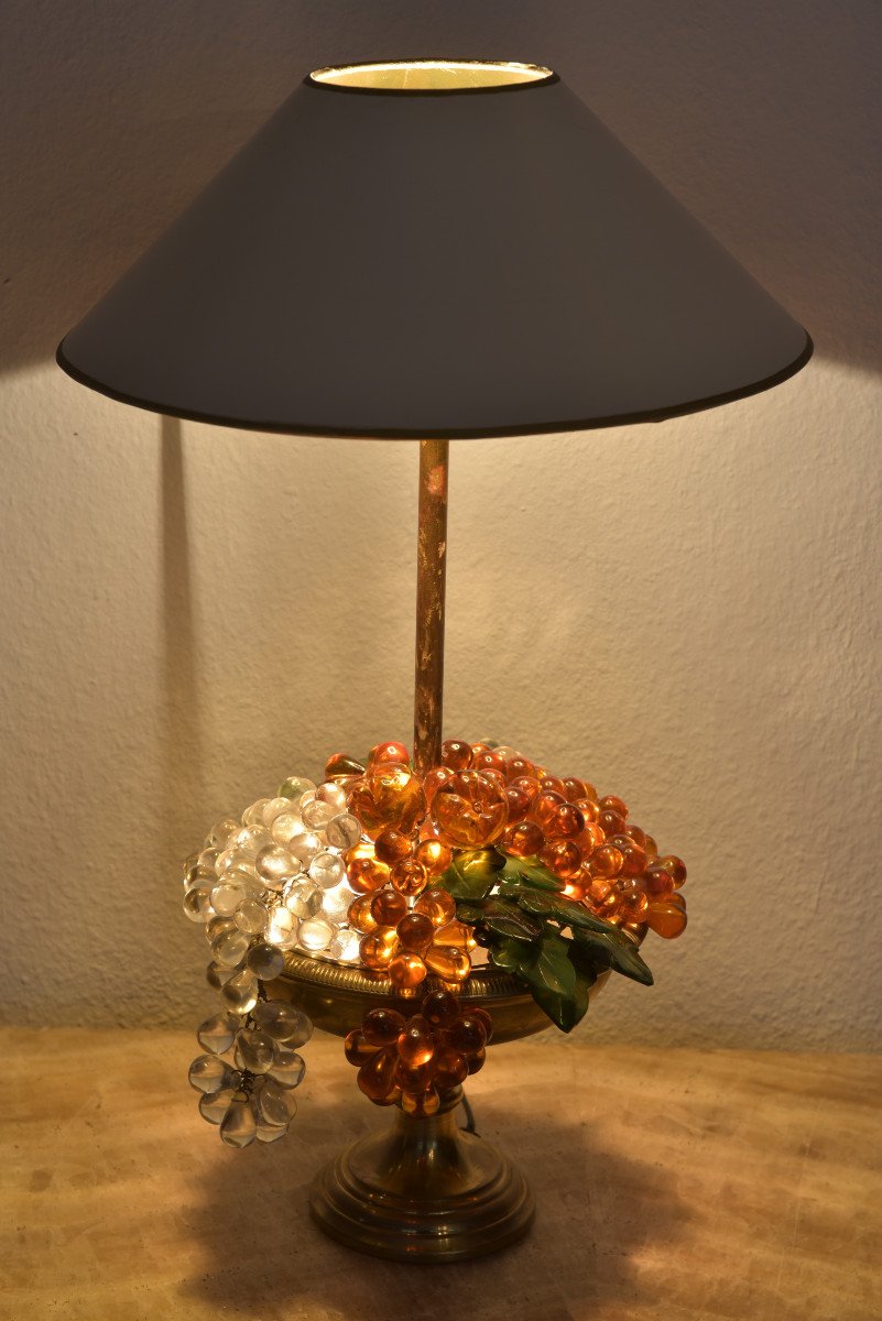 Lampe Corbeille De Fruits. Design Années 60.-photo-7