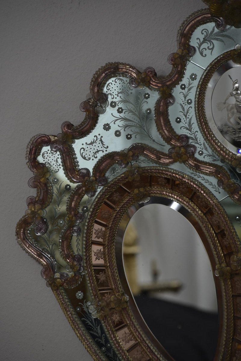 Venice Mirror. 50s Design.-photo-4