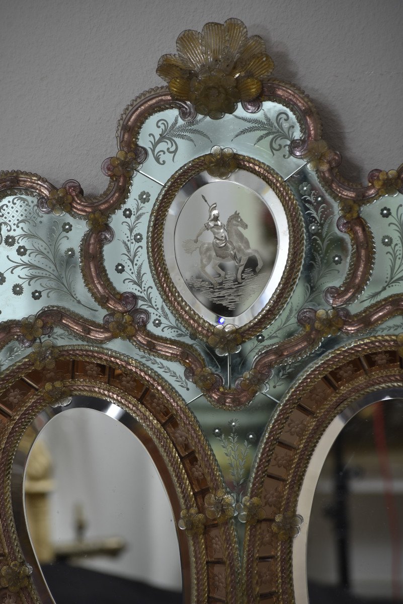 Venice Mirror. 50s Design.-photo-5