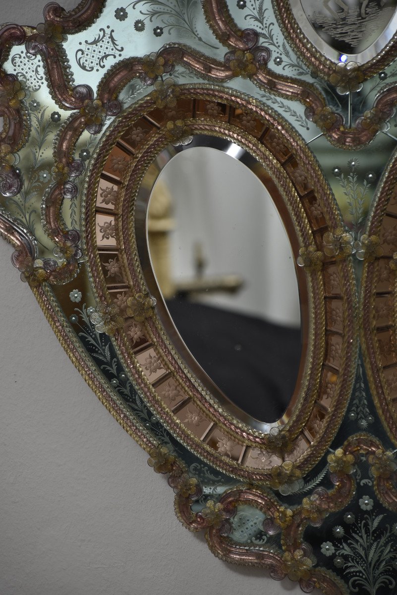 Venice Mirror. 50s Design.-photo-6