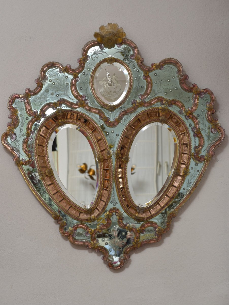 Venice Mirror. 50s Design.