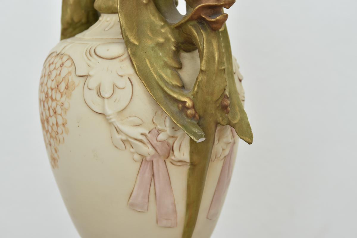 Art Nouveau. Pair Of Vases Royal Dux. Jugendstil-photo-4