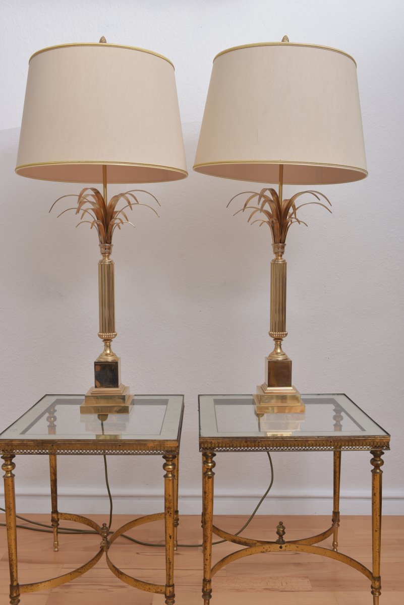 Reed Lamps Attributed To Maison Charles. 60s-photo-7