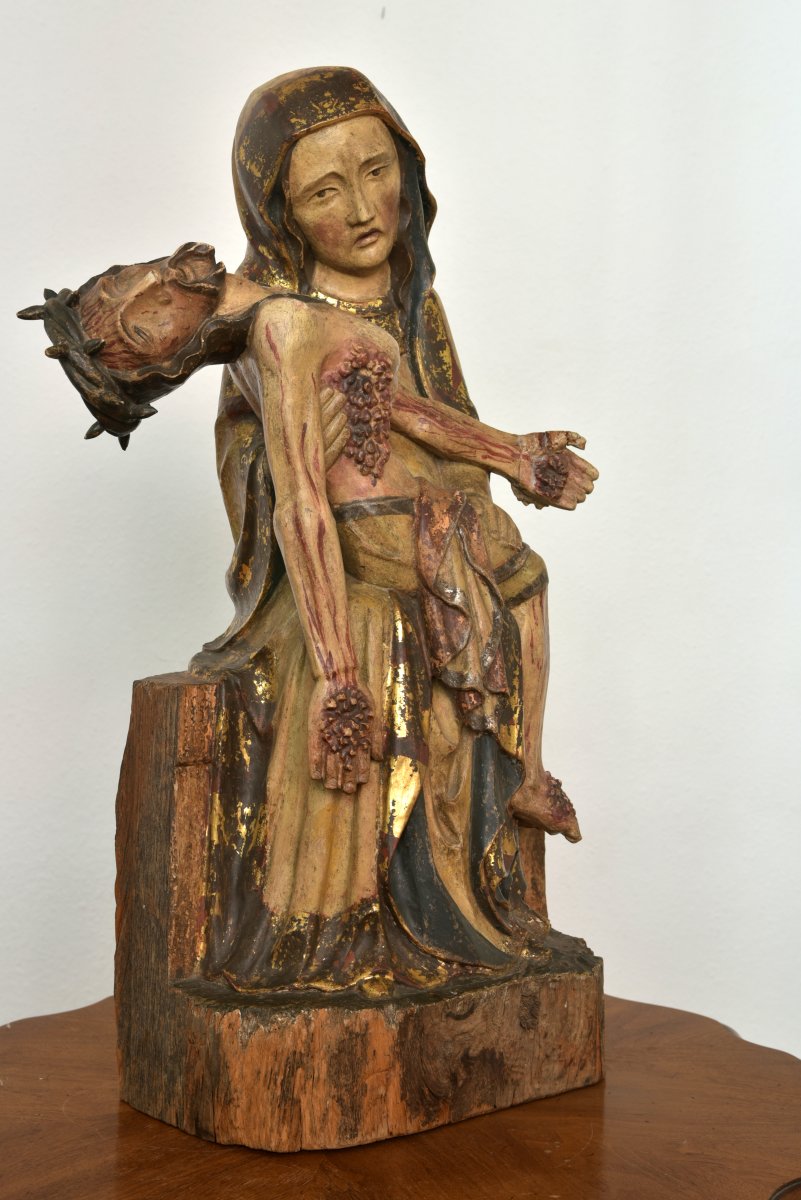 Pietà. Vesperbild. Allemagne XVIIIème.-photo-2