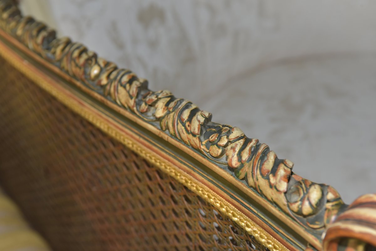 Louis XVI Style Sofa. Napoleon III Period-photo-4