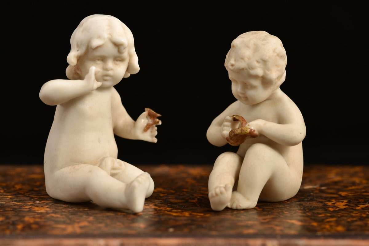 Biscuit Müller. Allemagne 1920. Deux Enfants.-photo-4