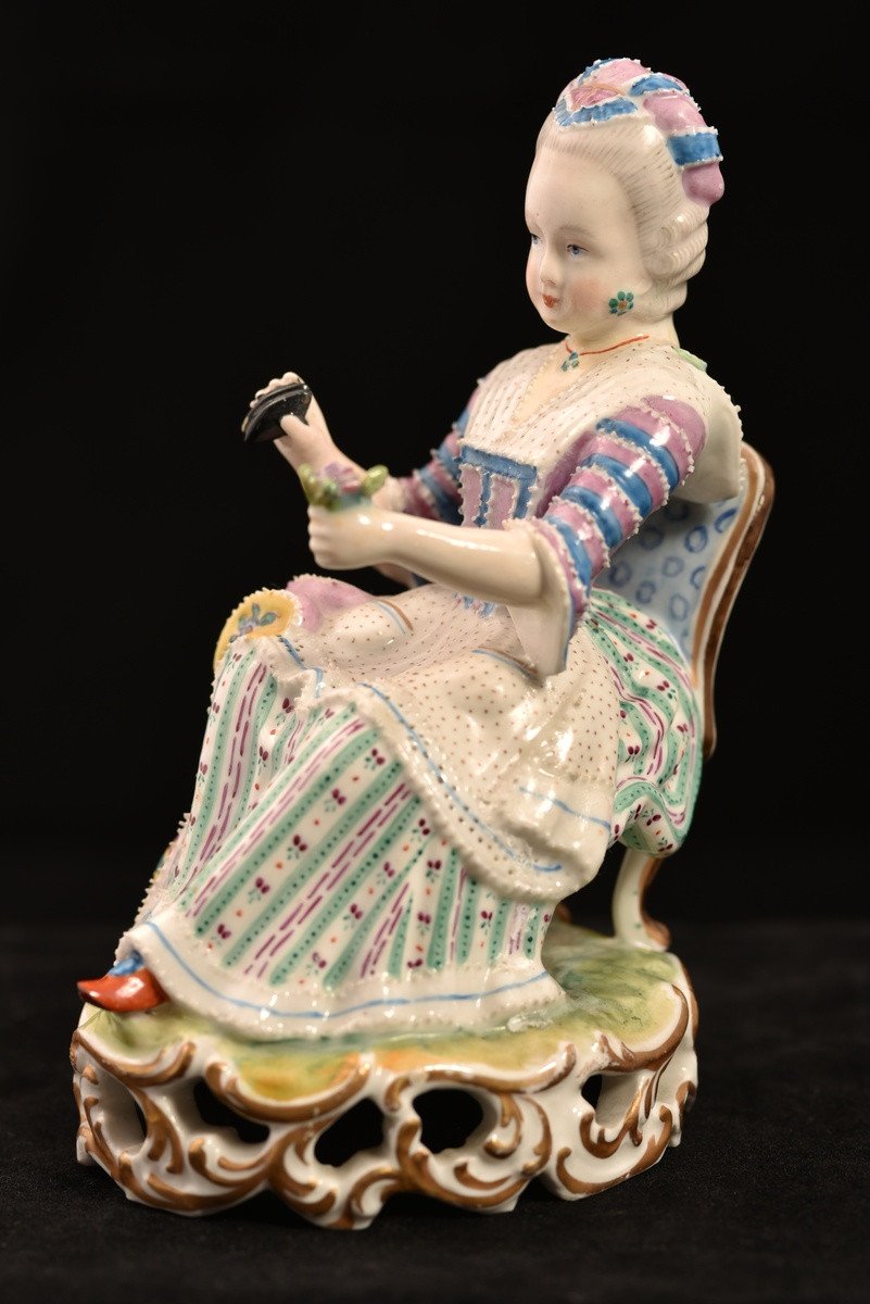 Meissen. Modèle Victor Acier. 1860. Couple Baroque.-photo-3