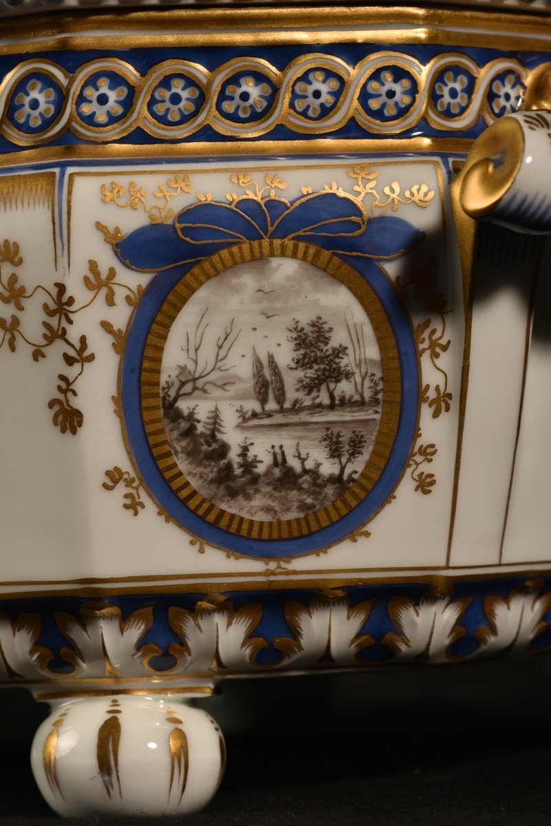 Nymphenburg. Bayerisches Königsservice. Terrine En Porcelaine. XXème.-photo-4