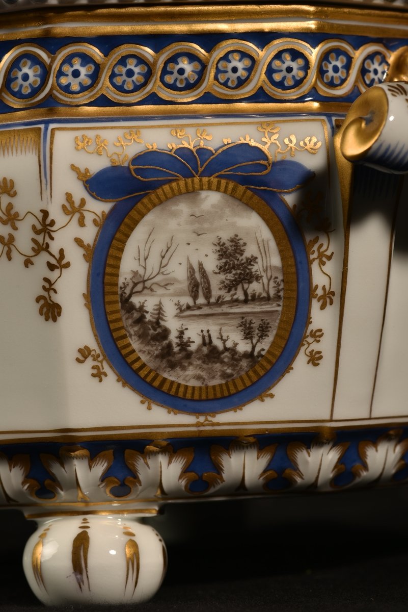 Nymphenburg. Bayerisches Königsservice. Porcelain Terrine. XXth.-photo-4