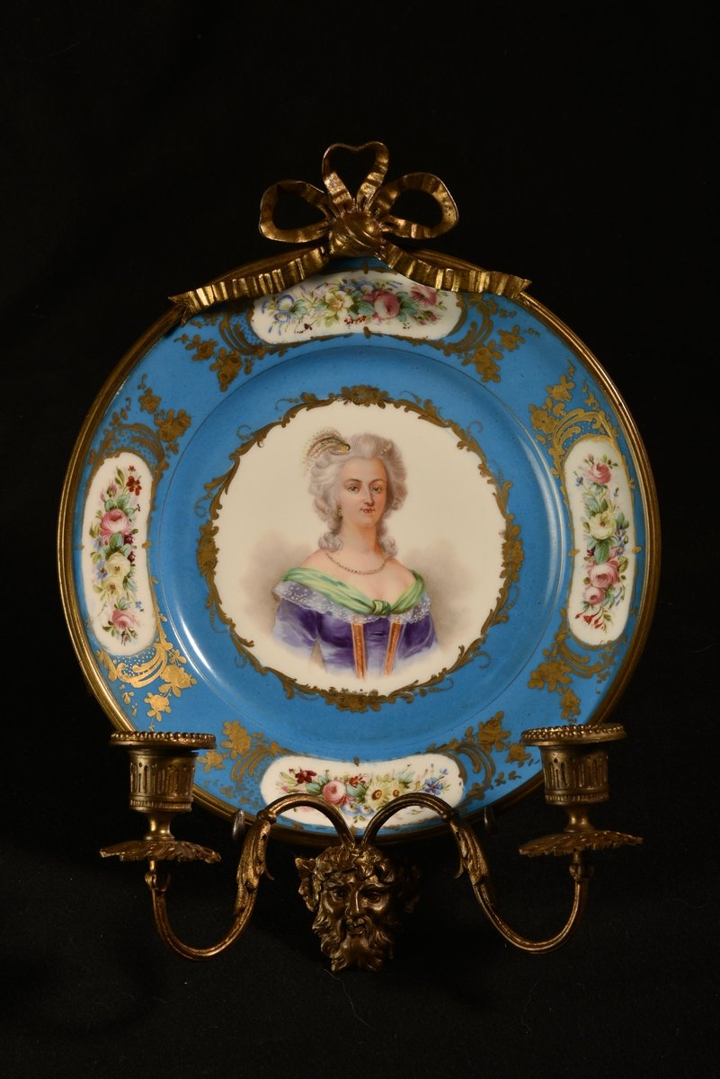 Louis XVI And Marie Antoinette. Porcelain 1870-photo-2