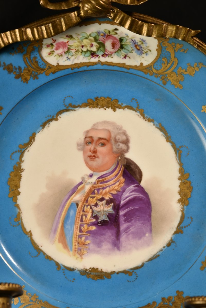 Louis XVI Et Marie Antoinette. Porcelaine 1870-photo-1