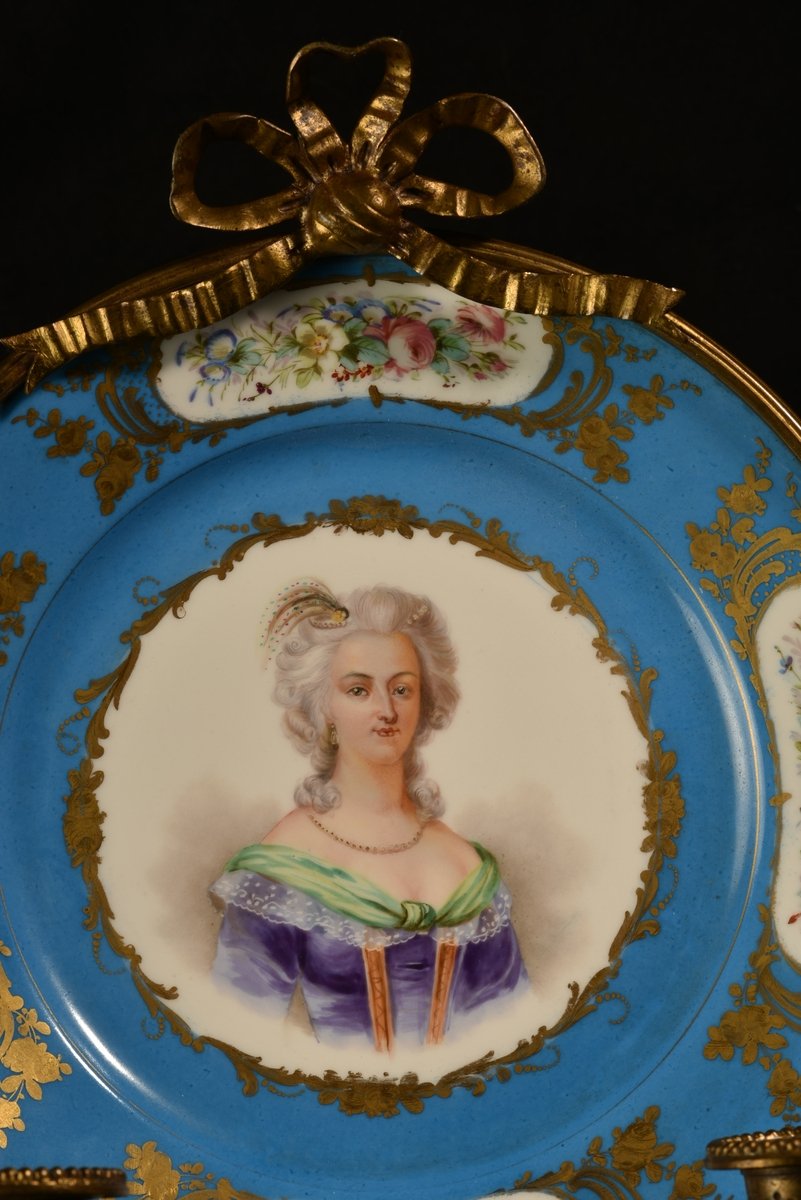 Louis XVI And Marie Antoinette. Porcelain 1870-photo-4