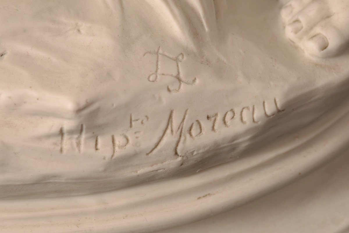 Sculpture En Biscuit. Hippolyte Moreau. Sèvres. 55cm.-photo-8