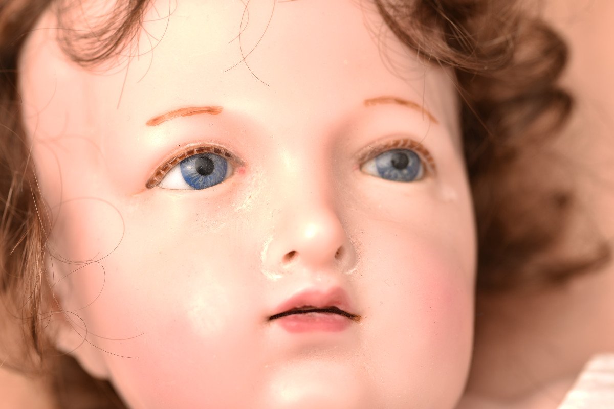 Importante Sculpture En Cire. Enfant Jésus.-photo-8