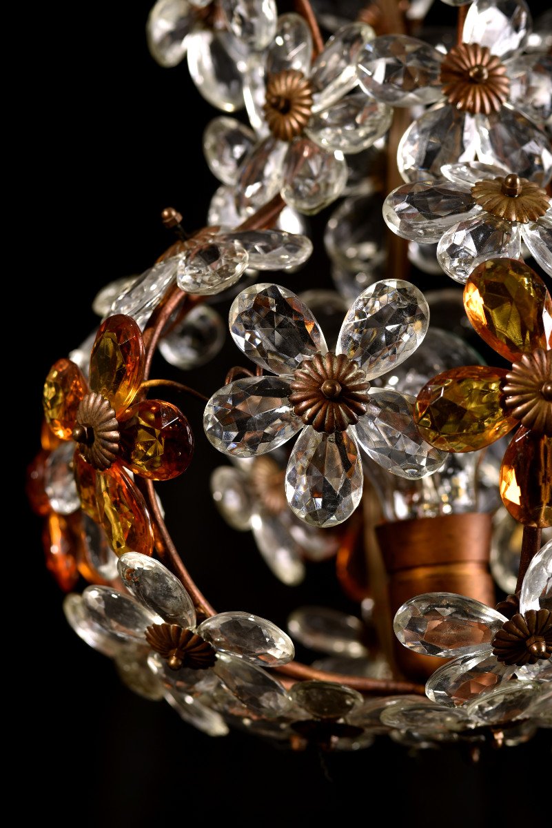 Cage Chandelier. Murano. Design From The 60s.-photo-3