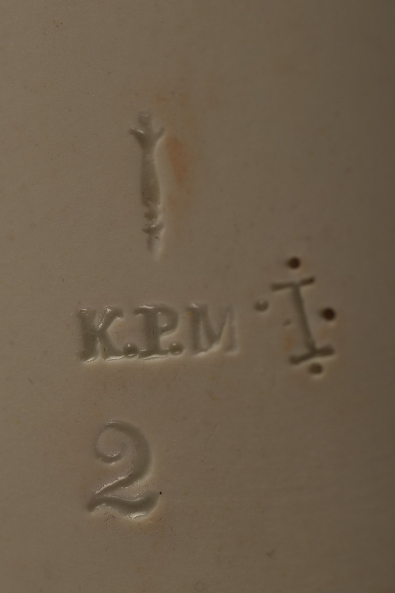 KPM Plaque En Porcelaine Signée Müller.-photo-4