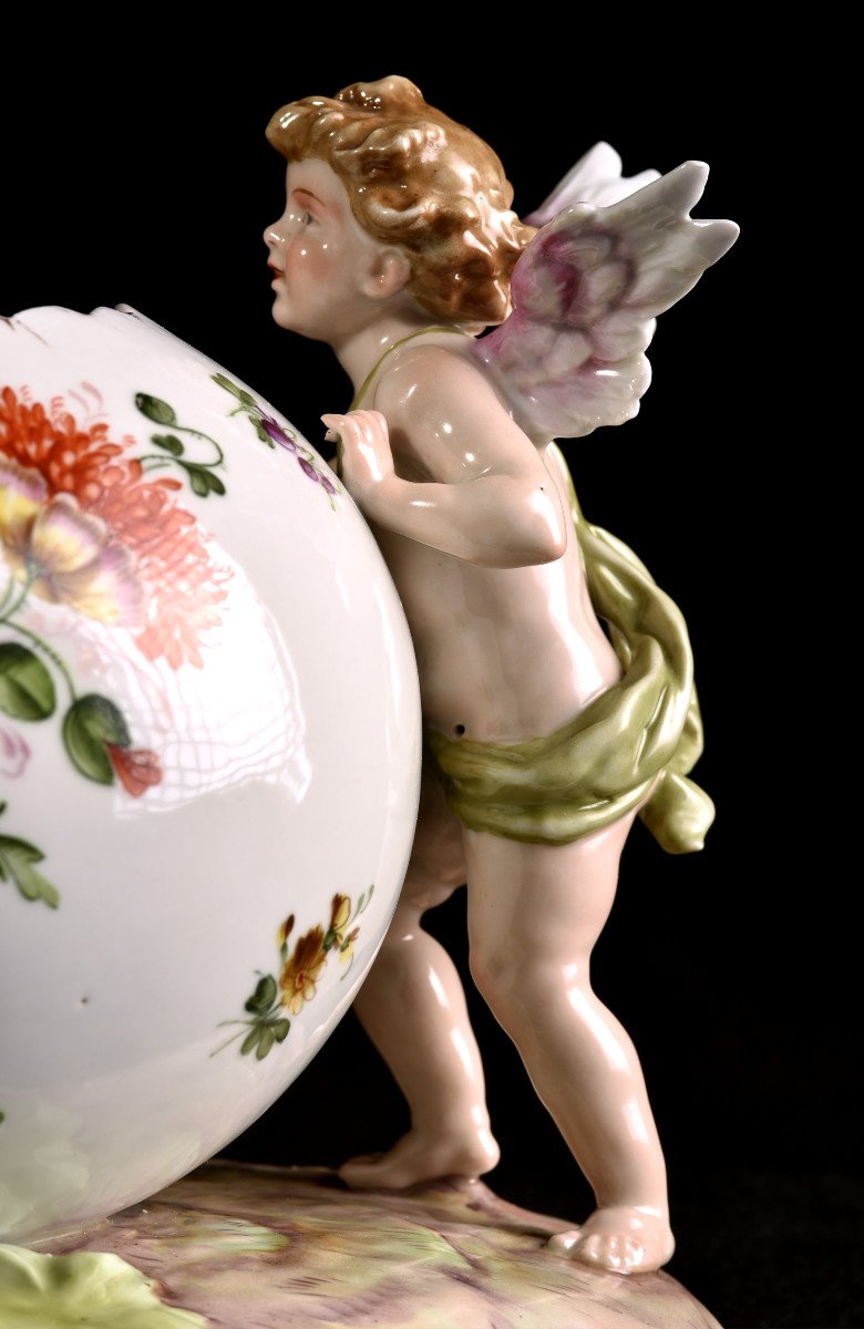 Important German Porcelain Centerpiece. Plaue Around 1900-photo-4