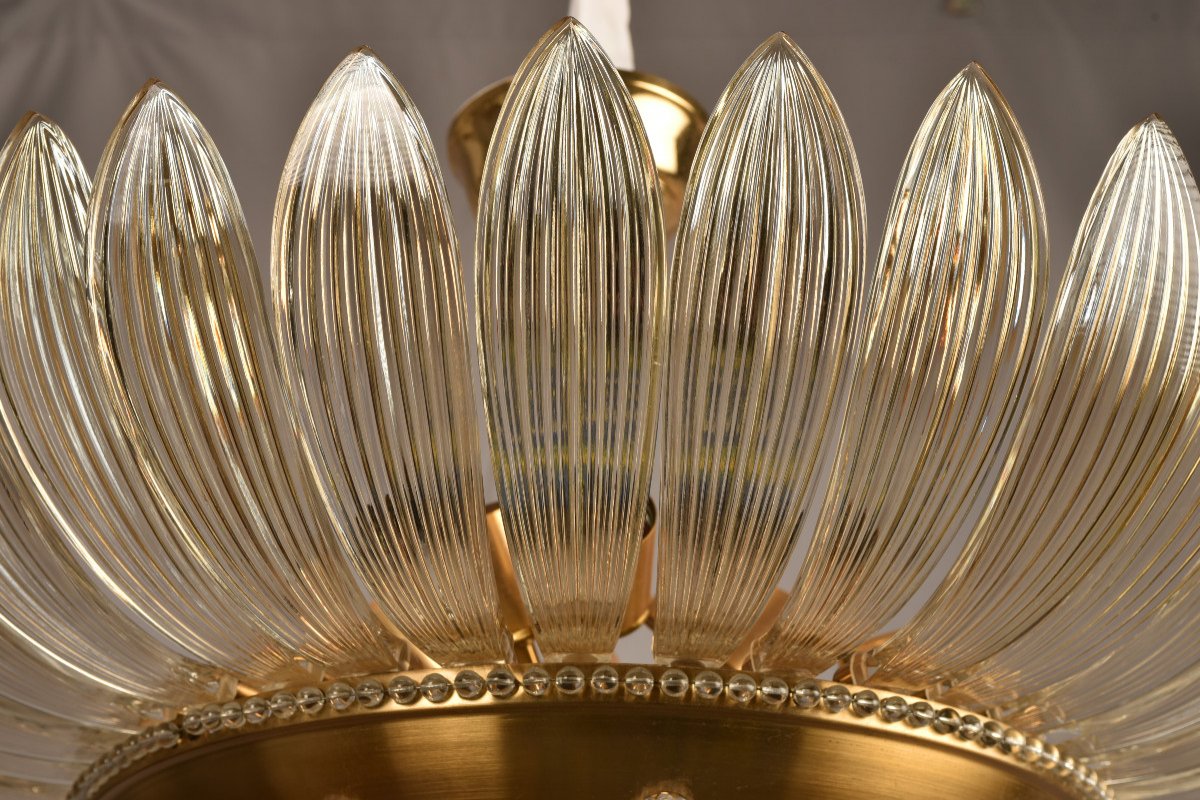 Crystal Chandelier. Design From The 50s. Maison Baguès Style.-photo-1