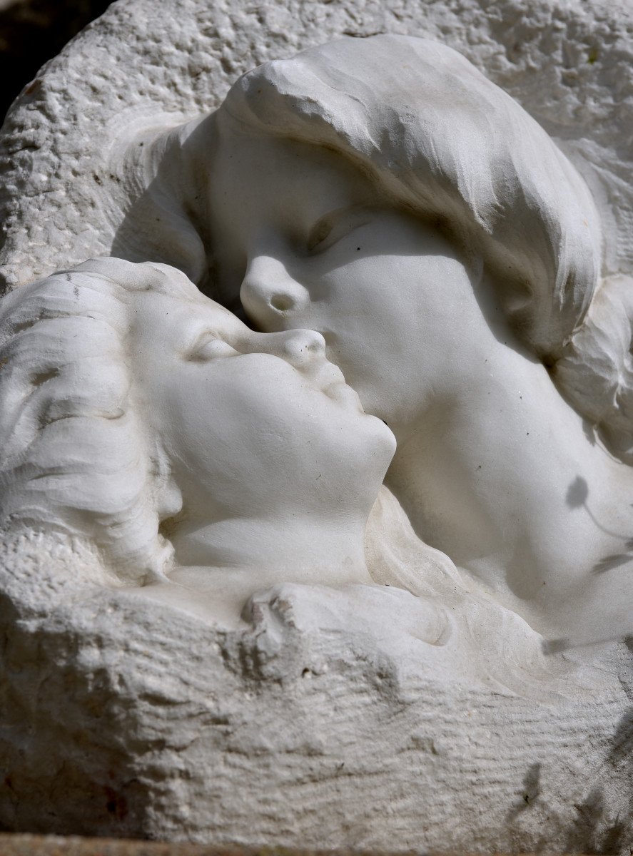 Cararre Marble Sculpture XXth. Achille Fidi.-photo-4