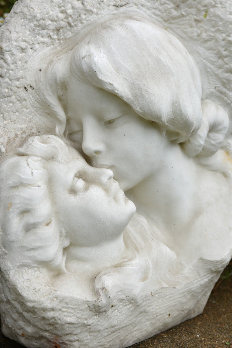 Cararre Marble Sculpture XXth. Achille Fidi.-photo-4