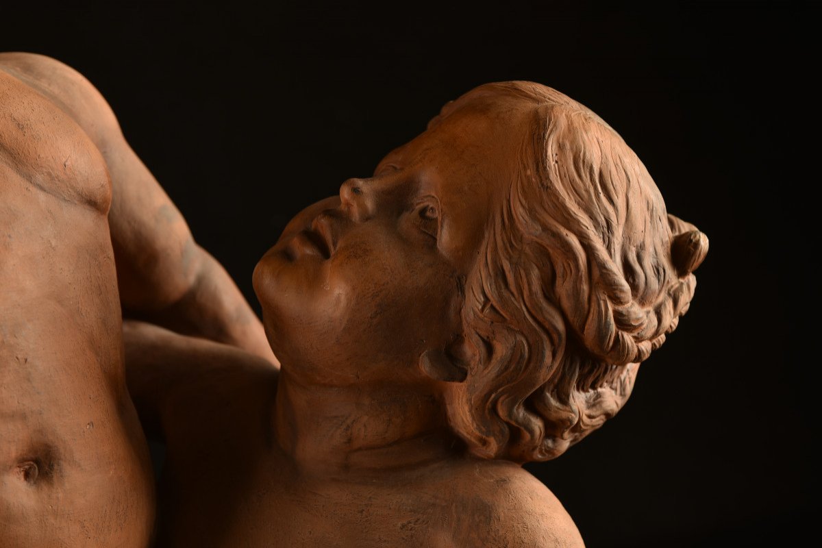 Sculpture En Terre Cuite. Jan Pieter Van Baurscheidt. The Elder 1669-1728.-photo-4