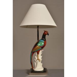 Italian Porcelain Lamp. 70s Design