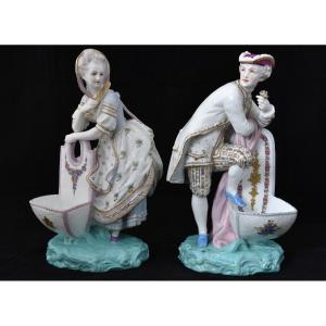 Samson Paris. Couple En Porcelaine. XIXème. 1880