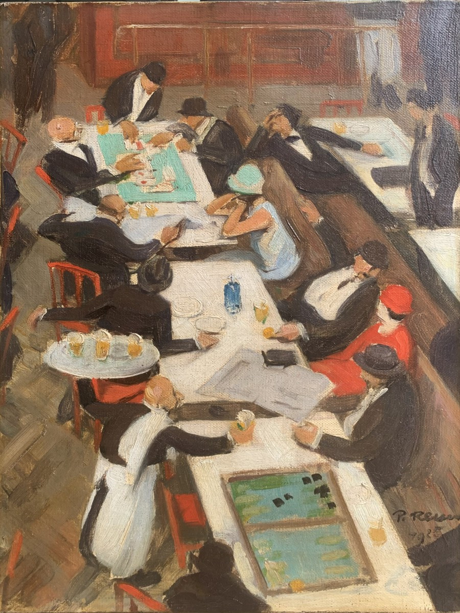 Scène de Brasserie Art déco 1925 Nancy 