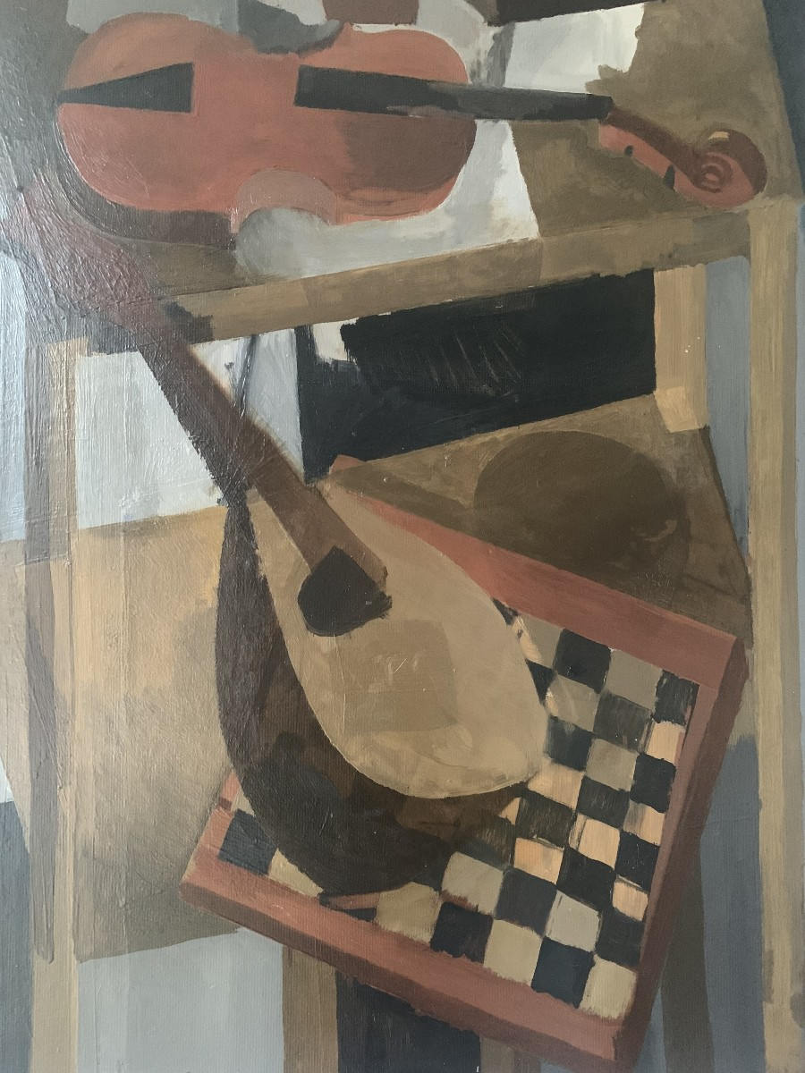 Nature morte post cubiste , 1950's , par Pierre Gougerot -photo-2