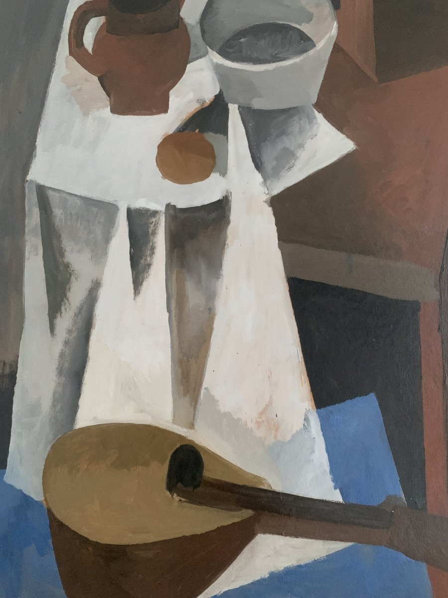 Nature morte post cubiste  - Pierre GOUGEROT - 1959-photo-3