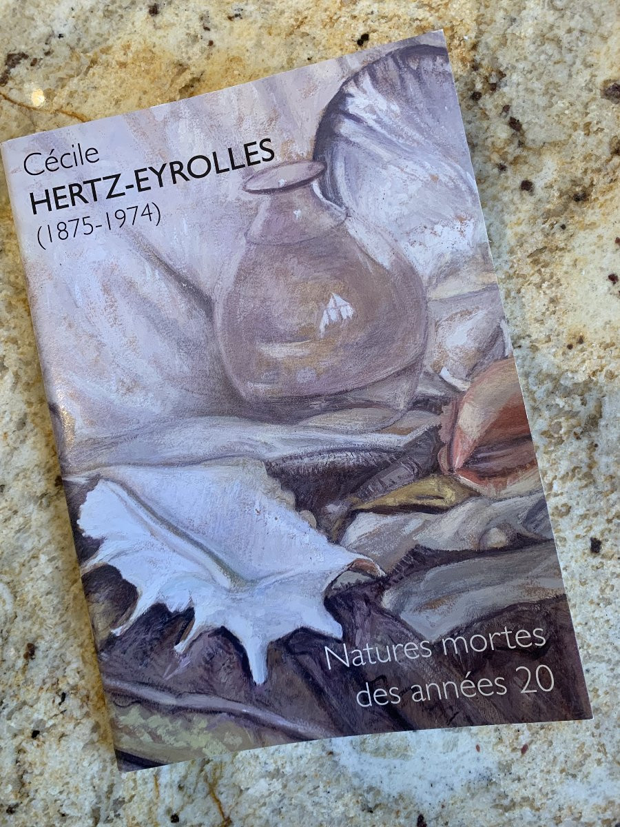 Cécile HERTZ EYROLLES  - nature morte à l'éventail et aux gants - vers 1925-photo-1