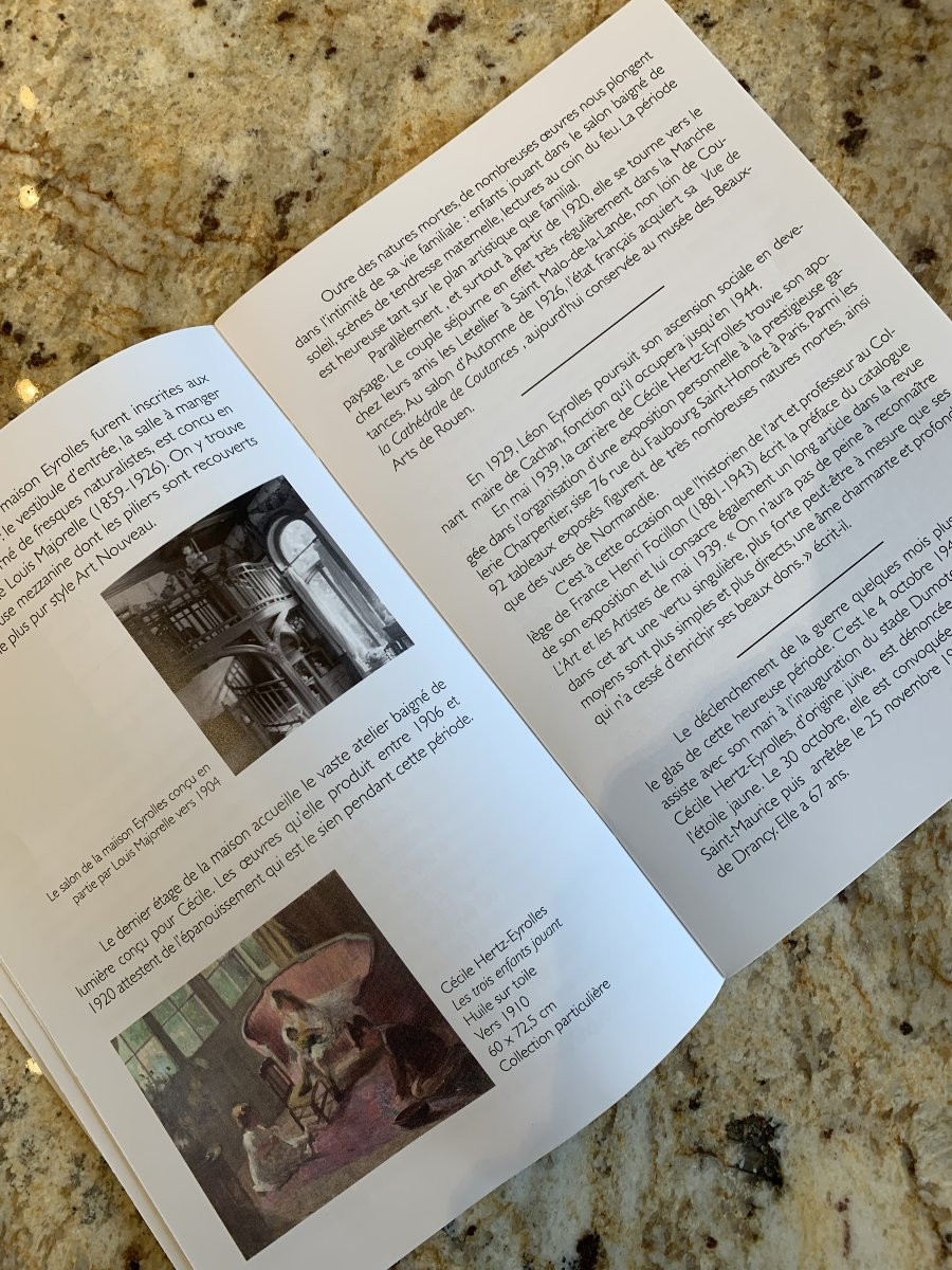 Cécile HERTZ EYROLLES  - nature morte à l'éventail et aux gants - vers 1925-photo-4