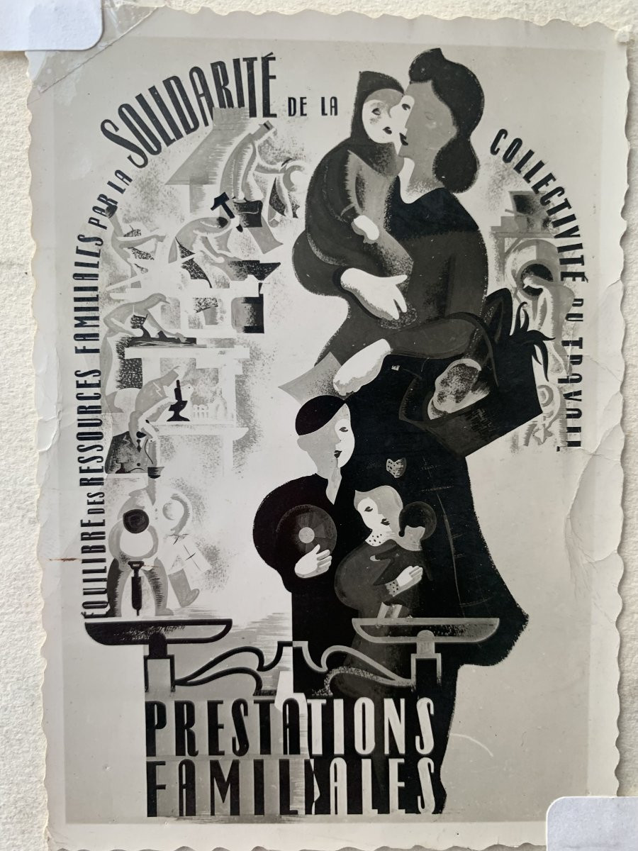 Bruno SEUCHTER - projet d'affiche - 1940 - dans le goût de Jean HUGO-photo-6