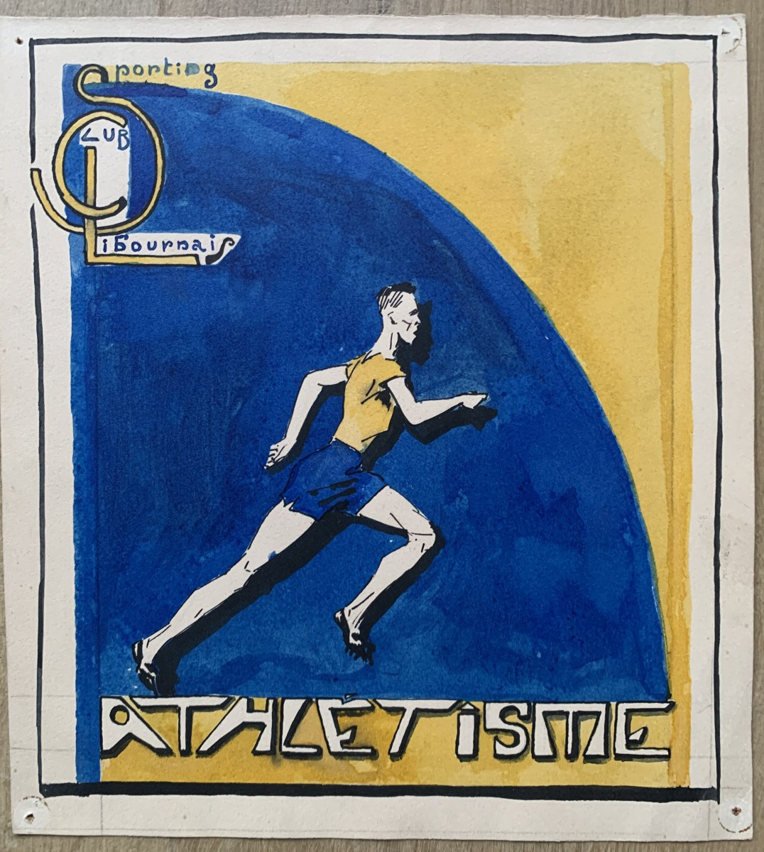 Maurice Frichou - Sporting Club Libournais - 1920 - Athletics - Swimming - Art Deco Project-photo-3