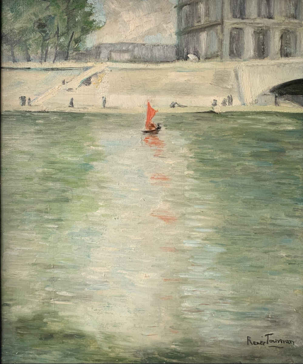 Paris: The Seine, The Louvre And The Pont Royal, Circa 1948