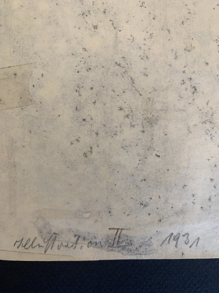 Watercolor By Karl Wolf - New Objectivity - Art Deco - 1931-photo-4