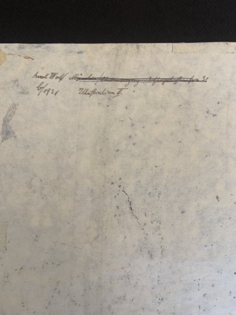 Watercolor By Karl Wolf - New Objectivity - Art Deco - 1931-photo-5