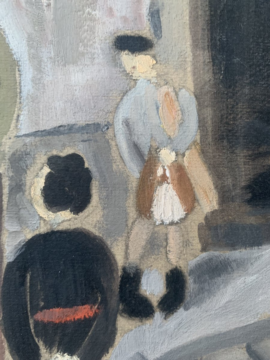 Street Scene In Paris, 1950s By Renée Tournan-photo-3